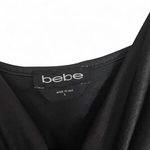 Bebe Black Silk Maxi Dress